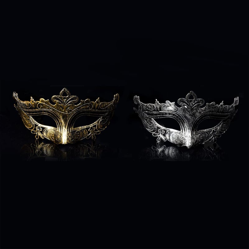 RUSVNO Adults Vintage Antique Look Venetian Party Mask (Pack of 10) - Image 4